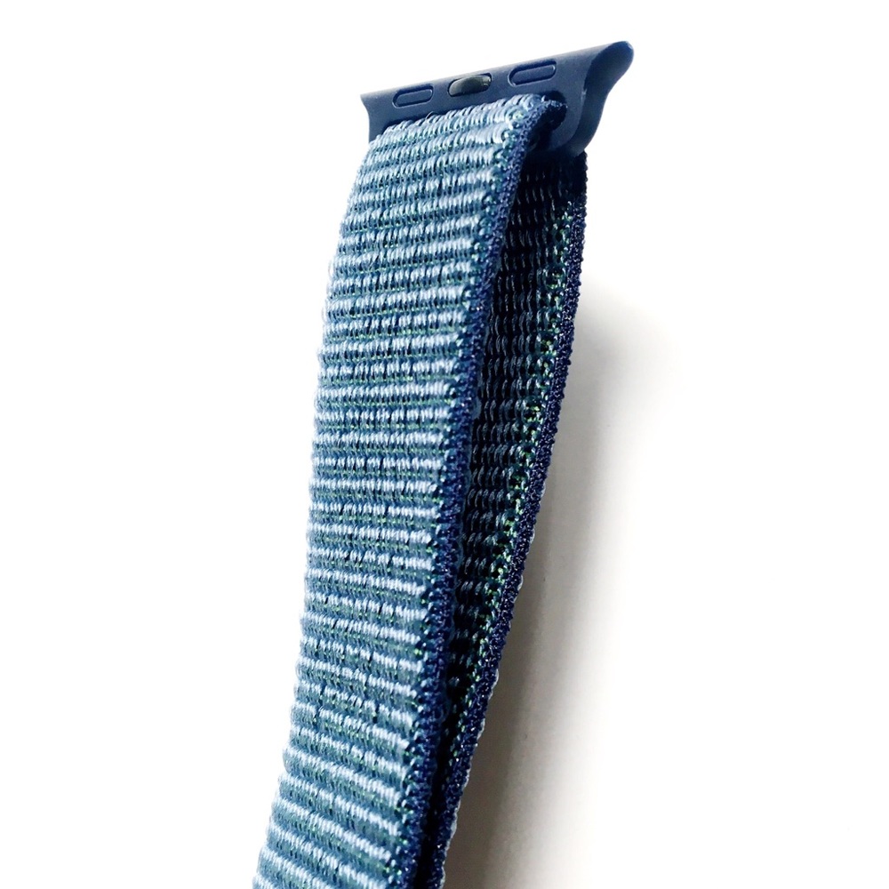NEW Blue Green Sport Loop BAND For Apple Watch - Picture 3 of 4